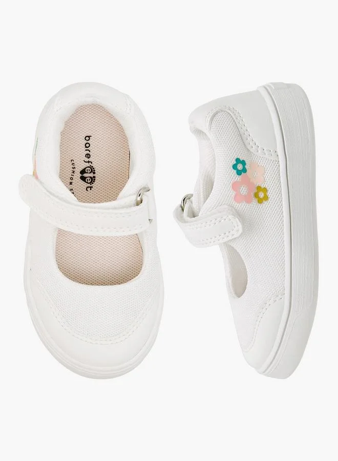 Barefeet Girls Hook & Loop Mary Jane Shoes